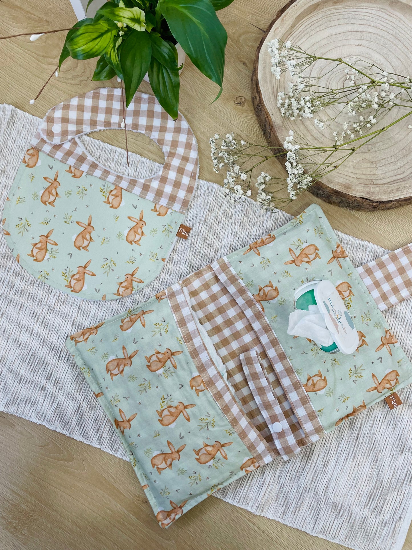 Regalo Nascita: portapannolini + bavaglino 0-12 mesi