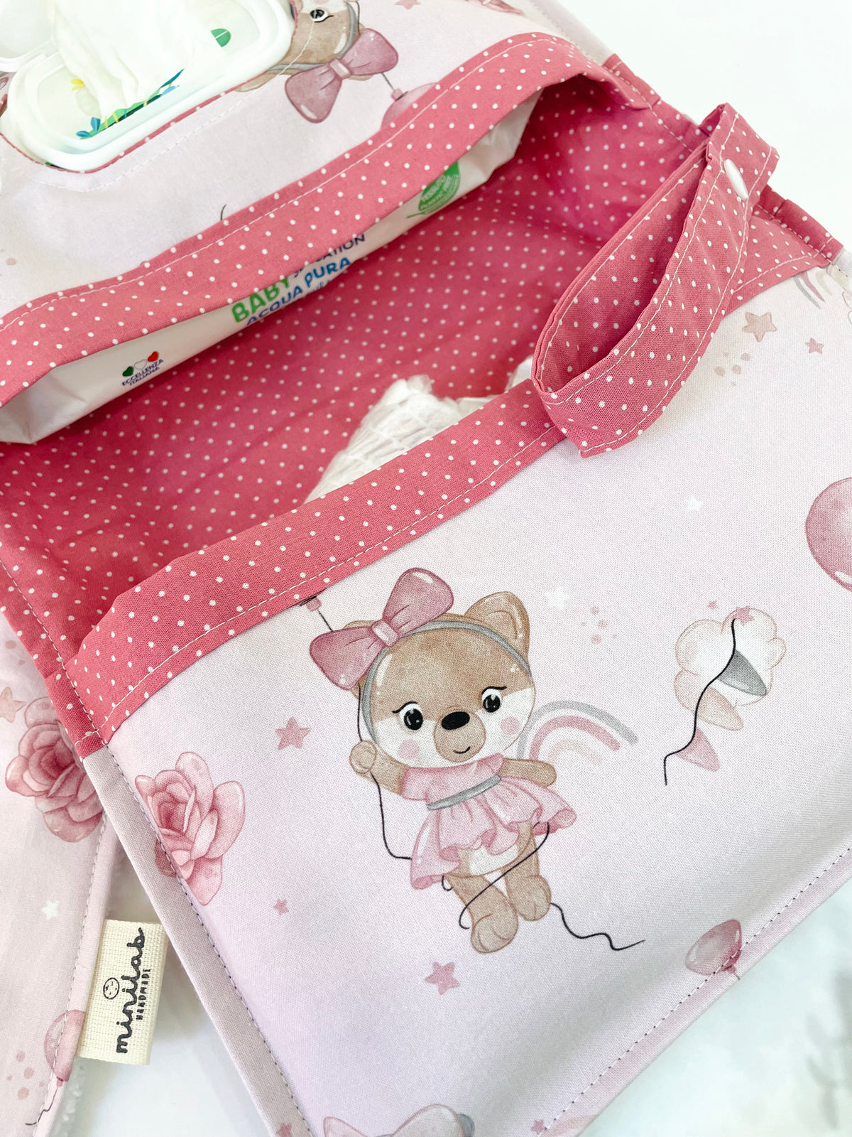 Set Portapannolini e Bavaglino 💕ballerine 💕