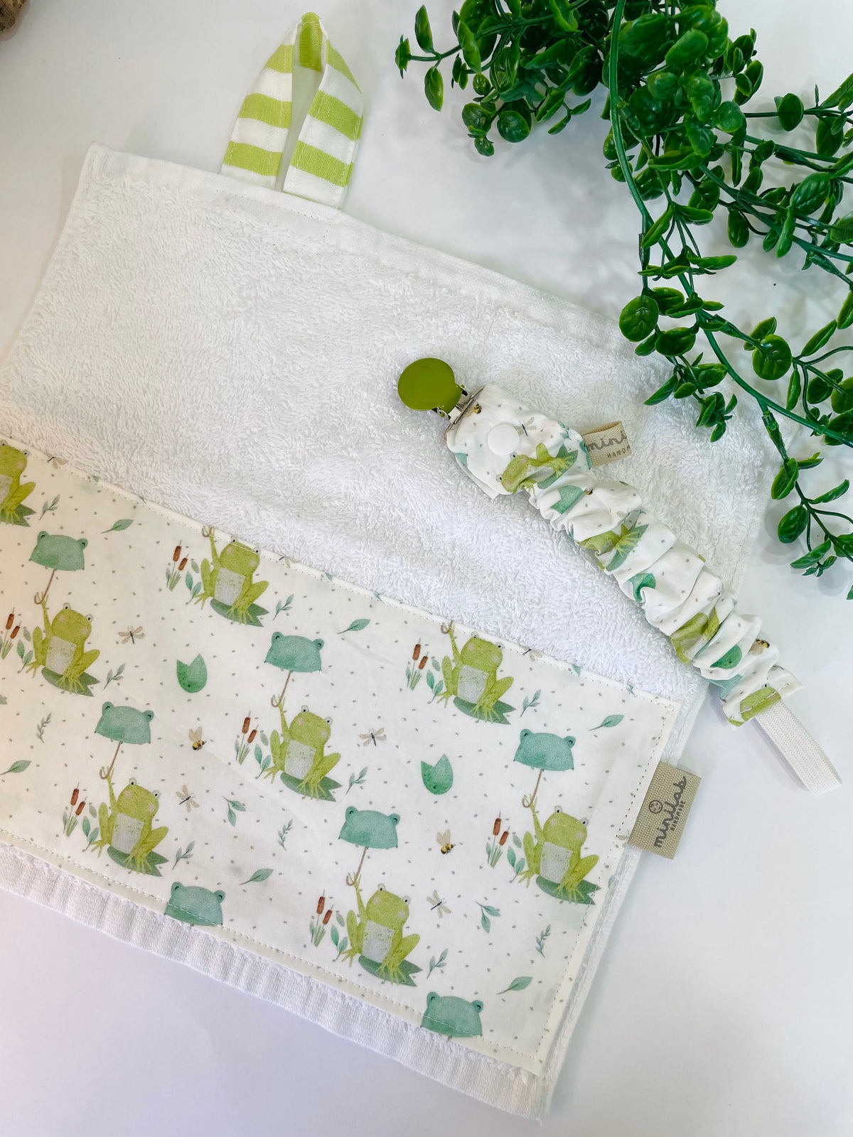 Set regalo 🐸 sacca zaino, asciugamano, portaciuccio