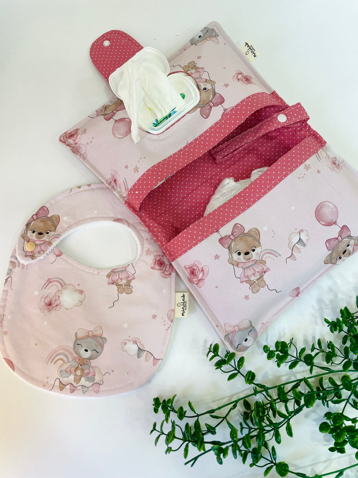 Set Portapannolini e Bavaglino 💕ballerine 💕